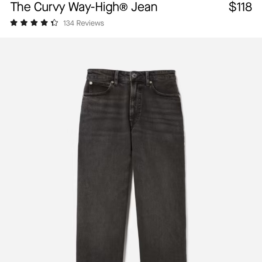 Everlane high waist curvy jeans size 28 ankle